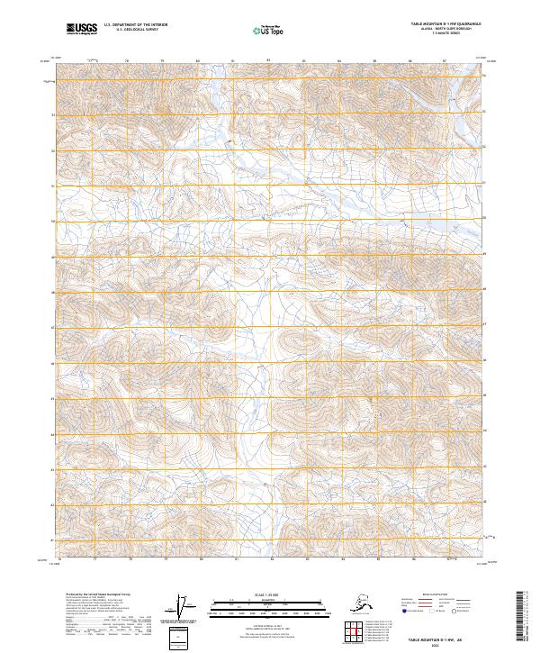 USGS Topographic Map – Table Mountain D-1 NW