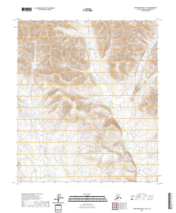 USGS Topographic Map – Table Mountain D-1 SW