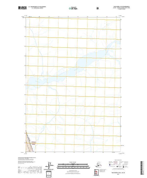 2021 Map of Taku River A-4 NE, 2021 Print