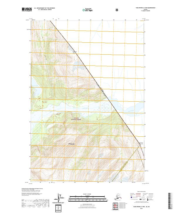 USGS Topographic Map – Taku River A-4 NW