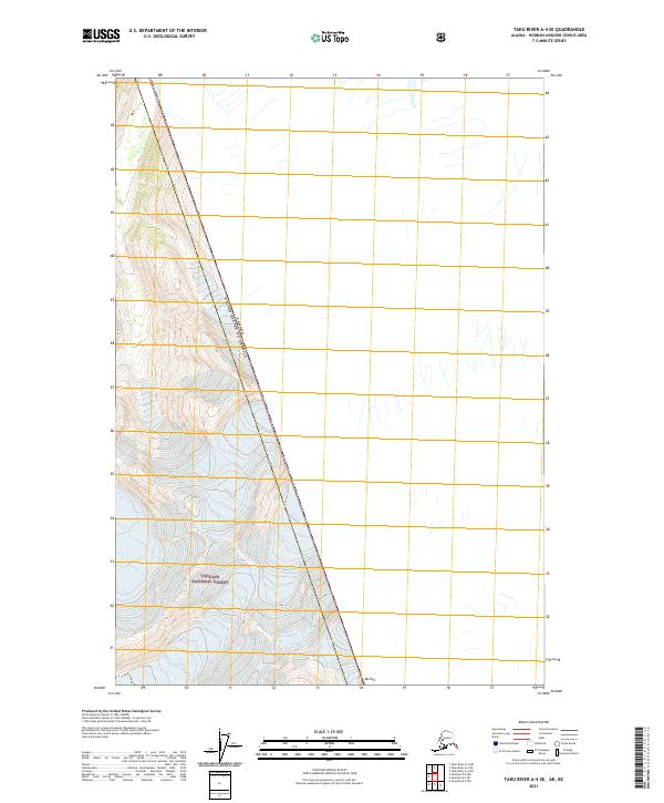 2021 Map of Taku River A-4 SE, 2021 Print