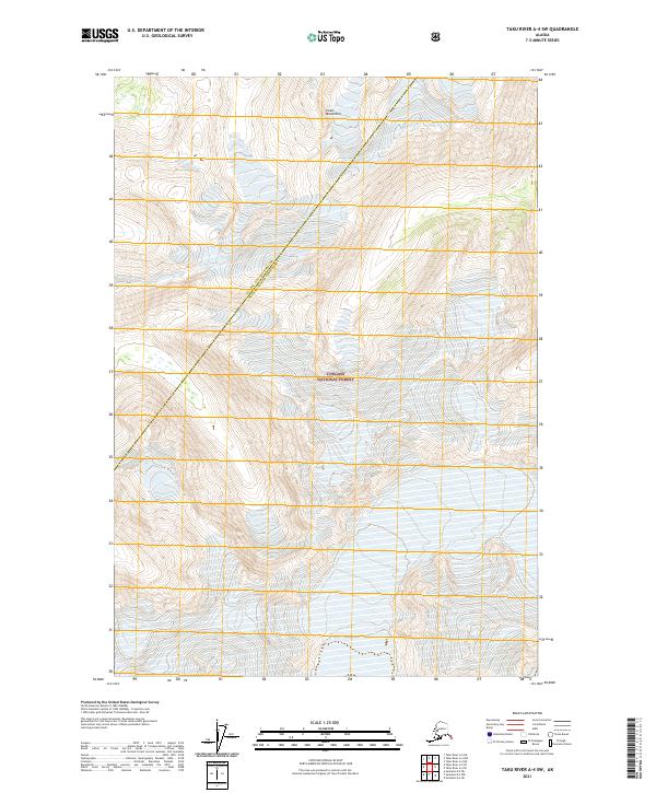 2021 Map of Taku River A-4 SW, 2021 Print