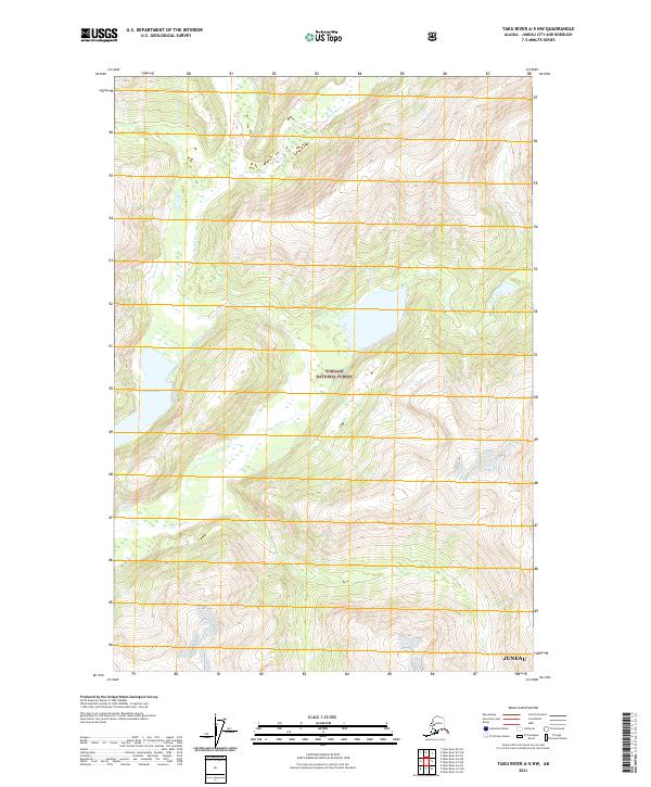 USGS Topographic Map – Taku River A-5 NW