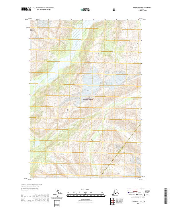 2021 Map of Taku River A-5 SE, 2021 Print