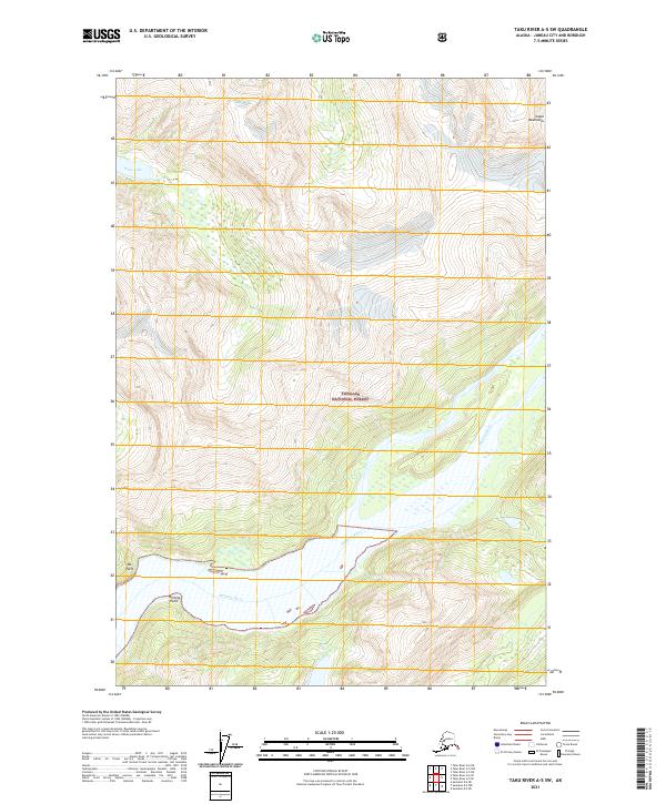 USGS Topographic Map – Taku River A-5 SW