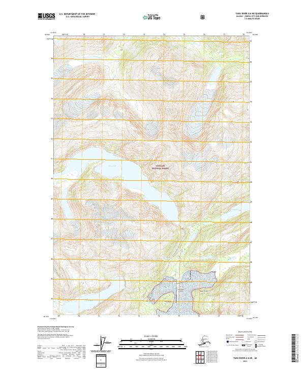 USGS Topographic Map – Taku River A-6 NE