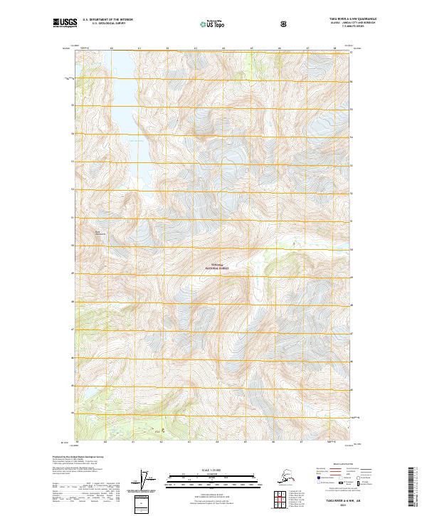 USGS Topographic Map – Taku River A-6 NW