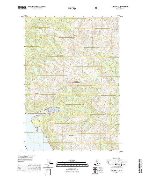 USGS Topographic Map – Taku River A-6 SW