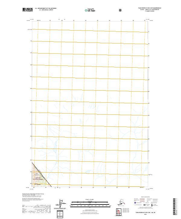2021 Map of Taku River B-5 OE E SW, 2021 Print