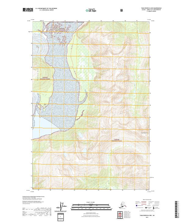 USGS Topographic Map – Taku River B-6 NW