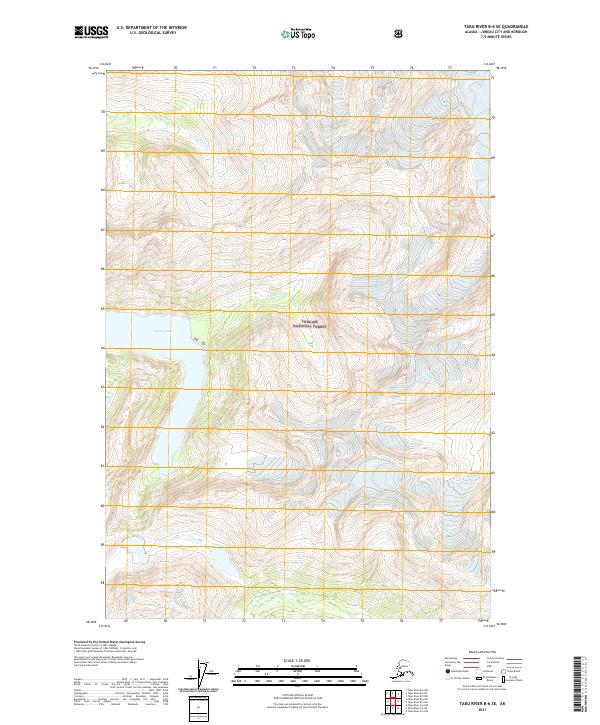 2021 Map of Taku River B-6 SE, 2021 Print
