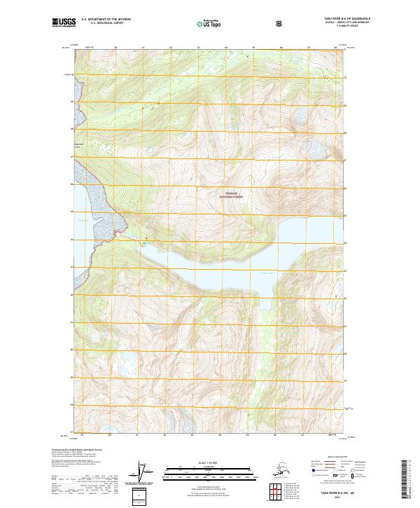 USGS Topographic Map – Taku River B-6 SW