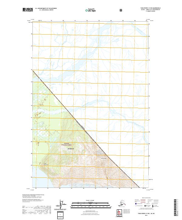 USGS Topographic Map – Taku River C-5 SW