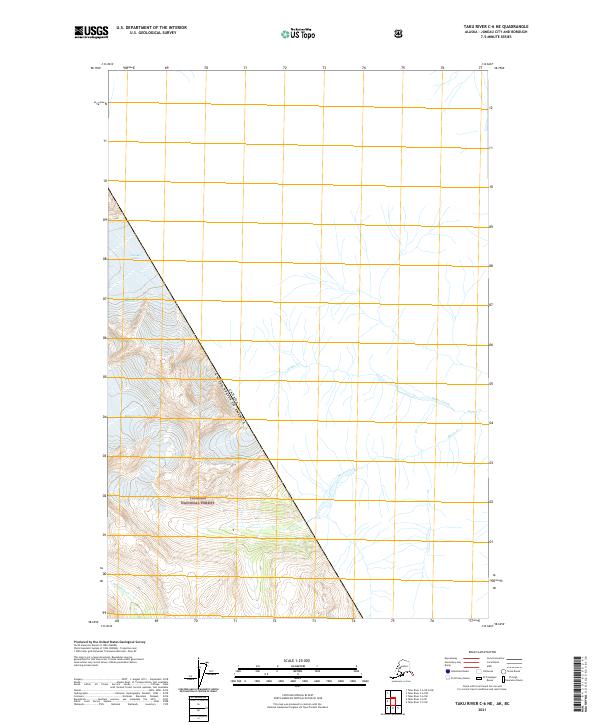 USGS Topographic Map – Taku River C-6 NE