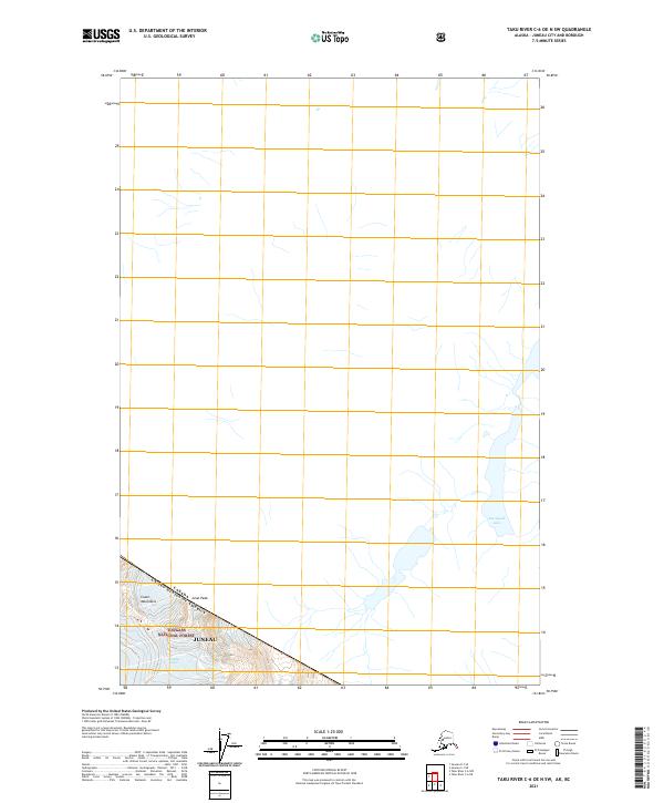 2021 Map of Taku River C-6 OE N SW, 2021 Print
