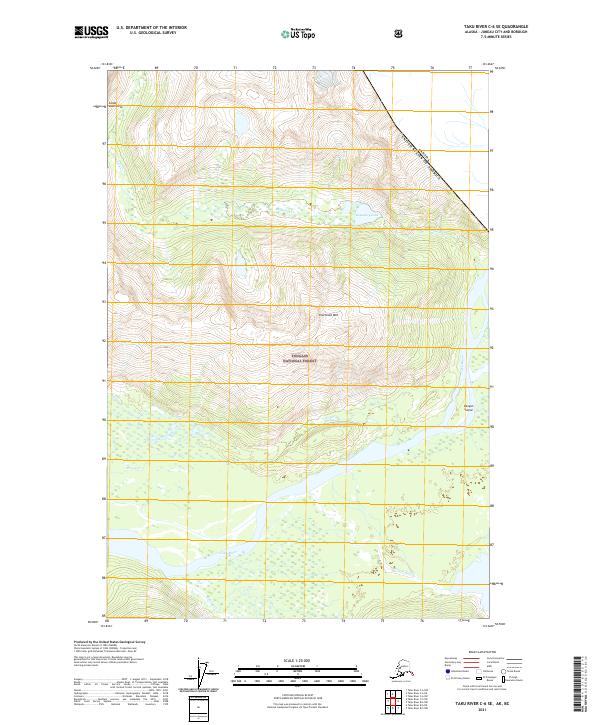 USGS Topographic Map – Taku River C-6 SE
