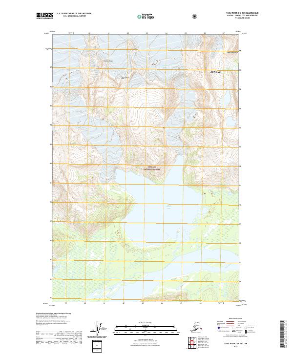USGS Topographic Map – Taku River C-6 SW