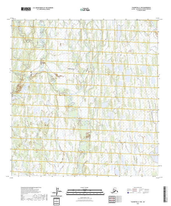 USGS Topographic Map – Talkeetna A-1 NW