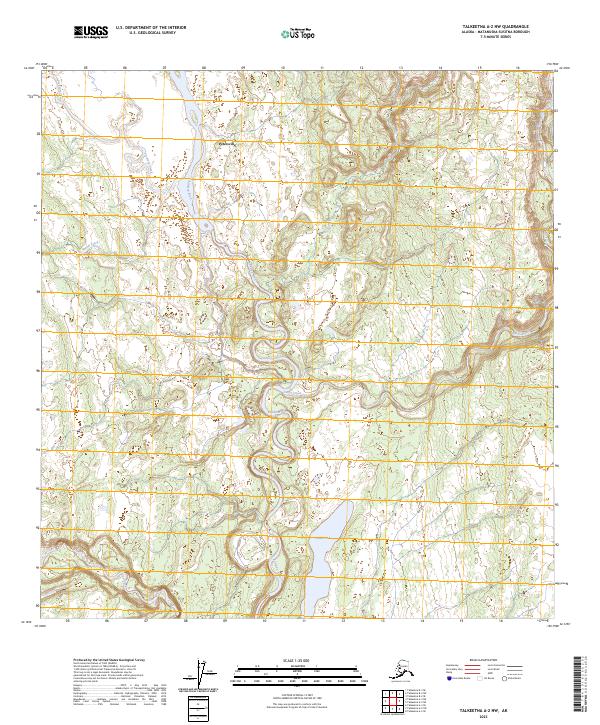 USGS Topographic Map – Talkeetna A-2 NW