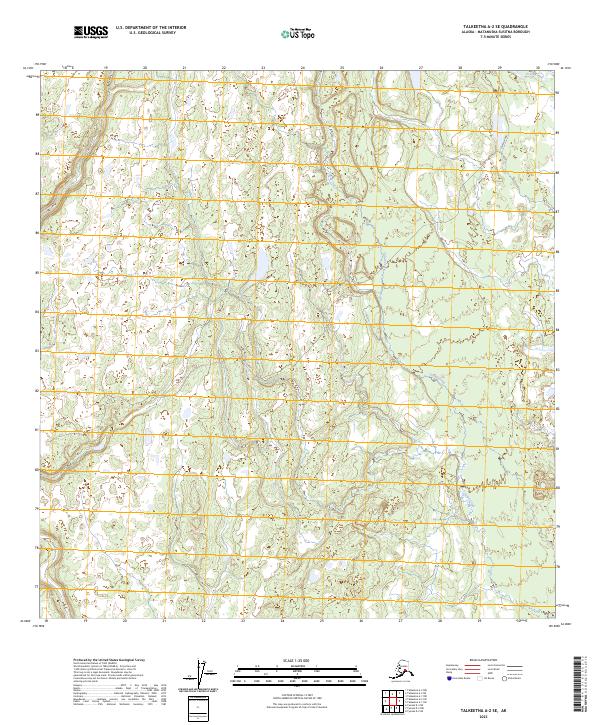 2023 Map of Talkeetna A-2 SE, 2023 Print