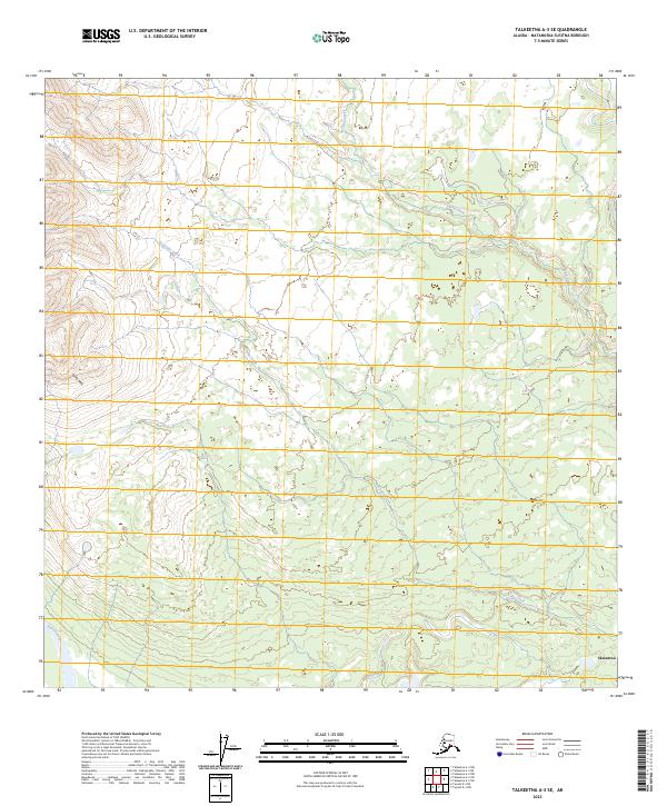 USGS Topographic Map – Talkeetna A-3 SE