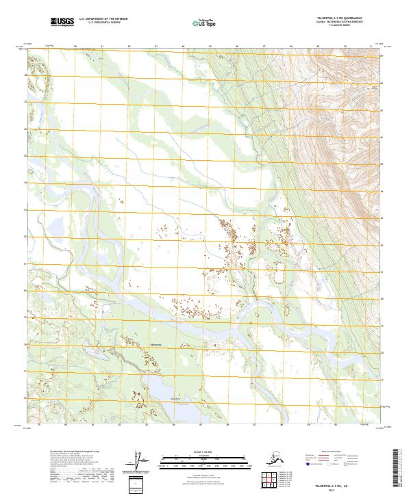 USGS Topographic Map – Talkeetna A-3 SW