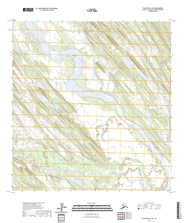 USGS Topographic Map – Talkeetna A-4 NE