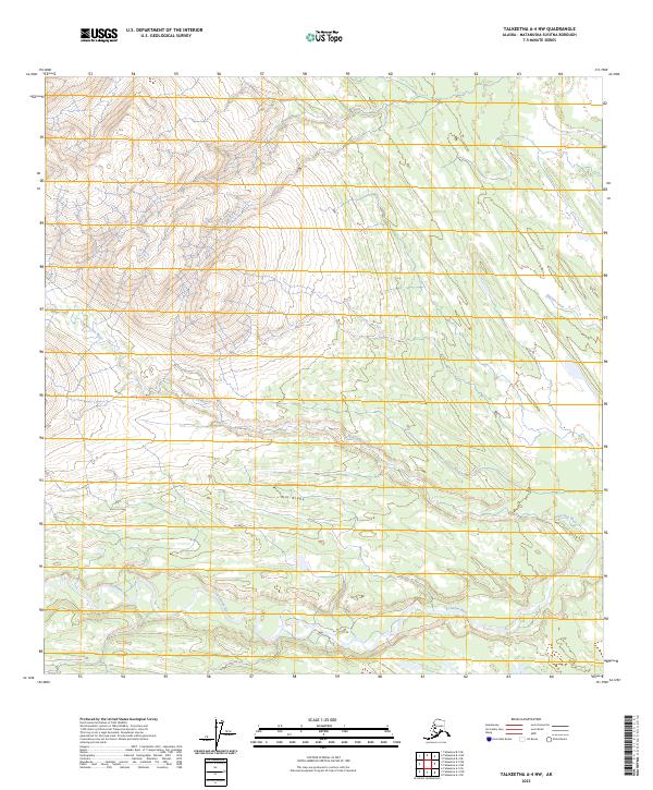 USGS Topographic Map – Talkeetna A-4 NW