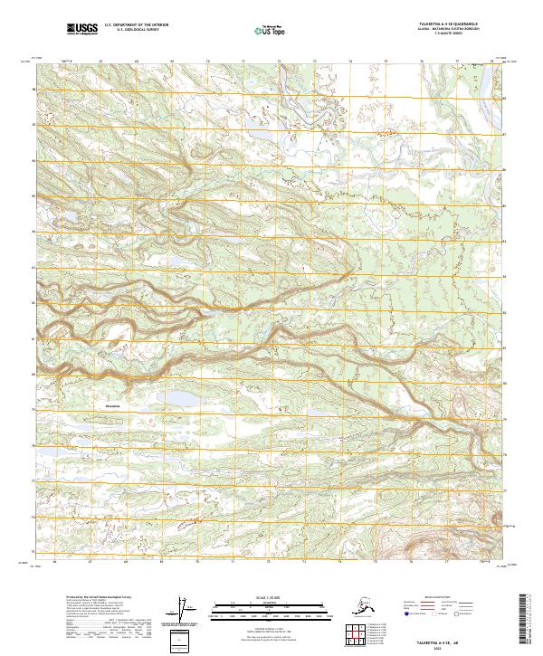 USGS Topographic Map – Talkeetna A-4 SE