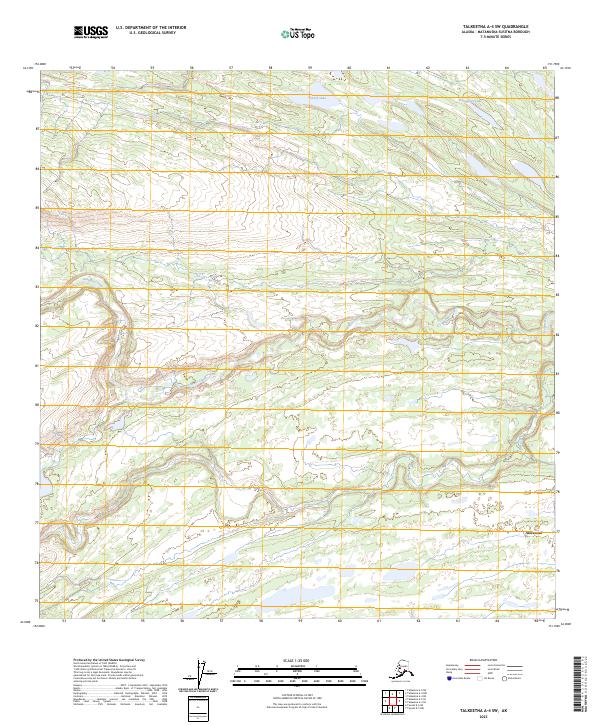 USGS Topographic Map – Talkeetna A-4 SW