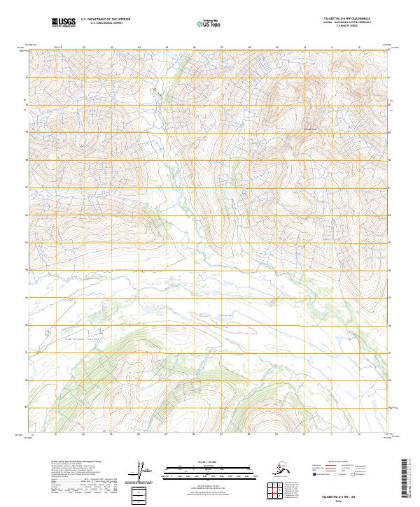 USGS Topographic Map – Talkeetna A-6 NW