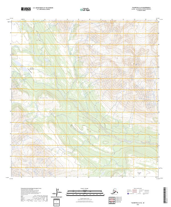 USGS Topographic Map – Talkeetna A-6 SE