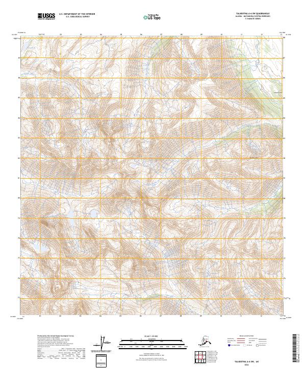 USGS Topographic Map – Talkeetna A-6 SW