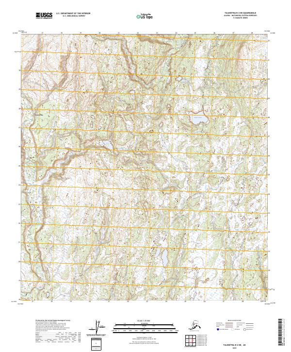 USGS Topographic Map – Talkeetna B-2 NE