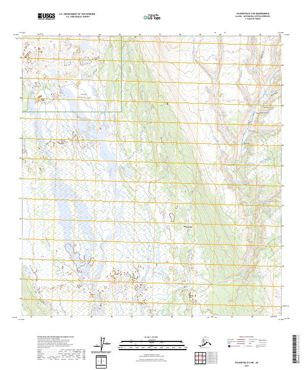USGS Topographic Map – Talkeetna B-3 NE