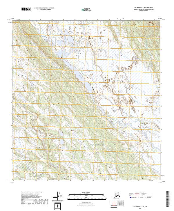 USGS Topographic Map – Talkeetna B-3 SE