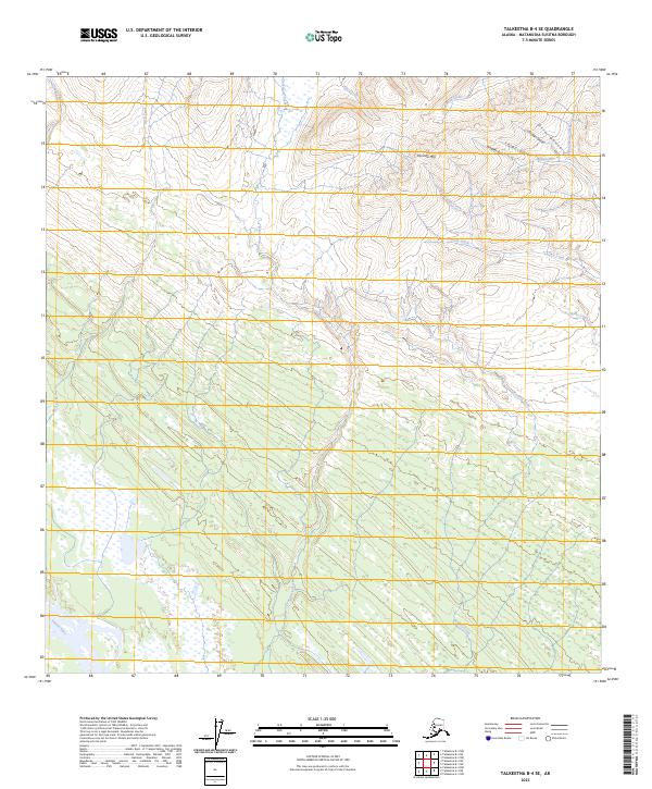 USGS Topographic Map – Talkeetna B-4 SE
