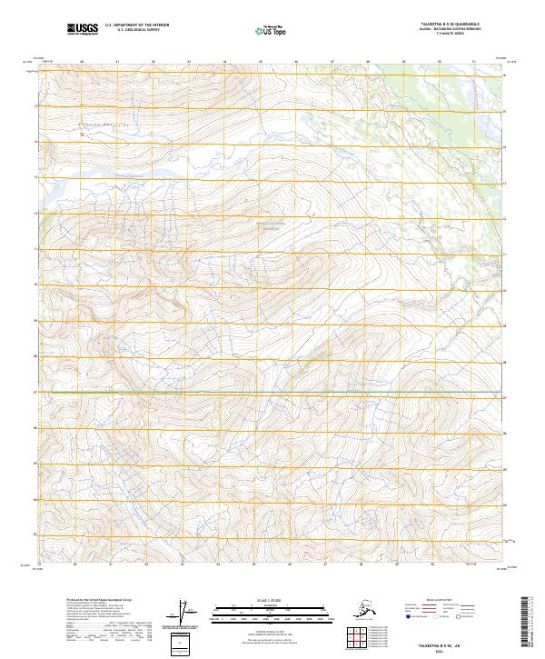 2024 Map of Talkeetna B-5 SE, 2024 Print