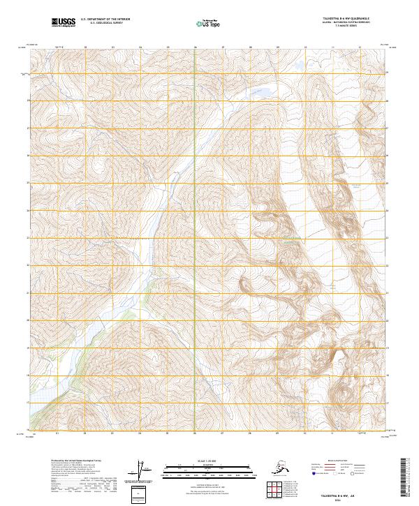 USGS Topographic Map – Talkeetna B-6 NW