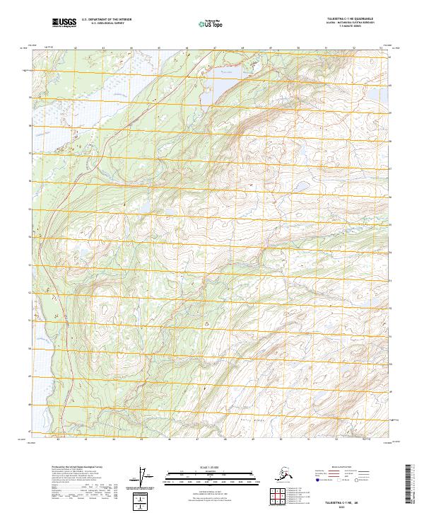 USGS Topographic Map – Talkeetna C-1 NE