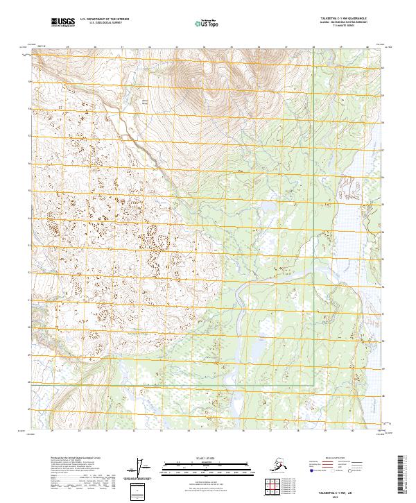 USGS Topographic Map – Talkeetna C-1 NW