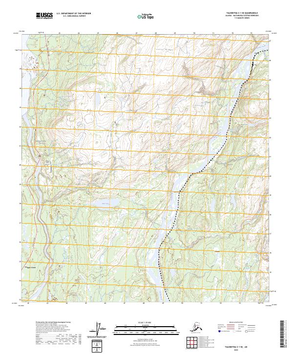 USGS Topographic Map – Talkeetna C-1 SE
