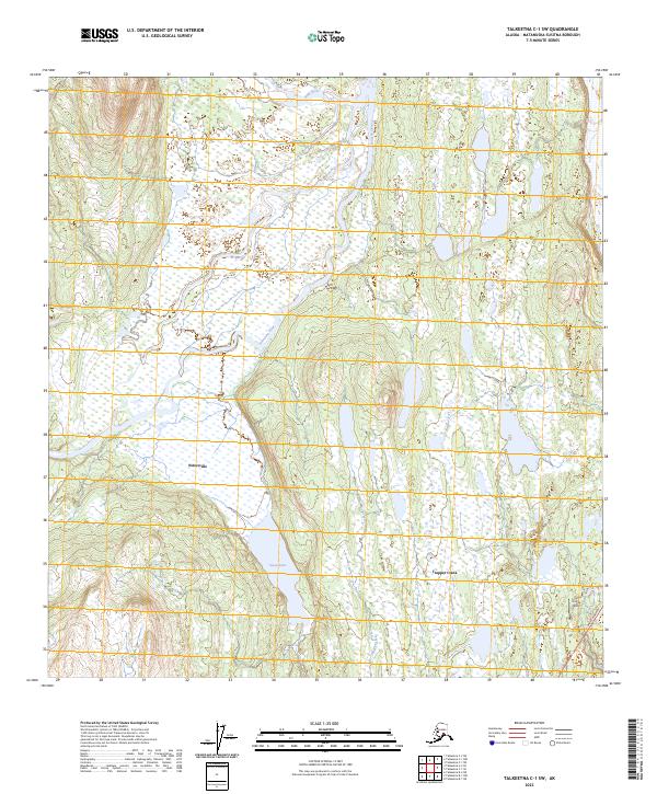 USGS Topographic Map – Talkeetna C-1 SW