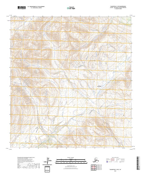 USGS Topographic Map – Talkeetna C-2 SW
