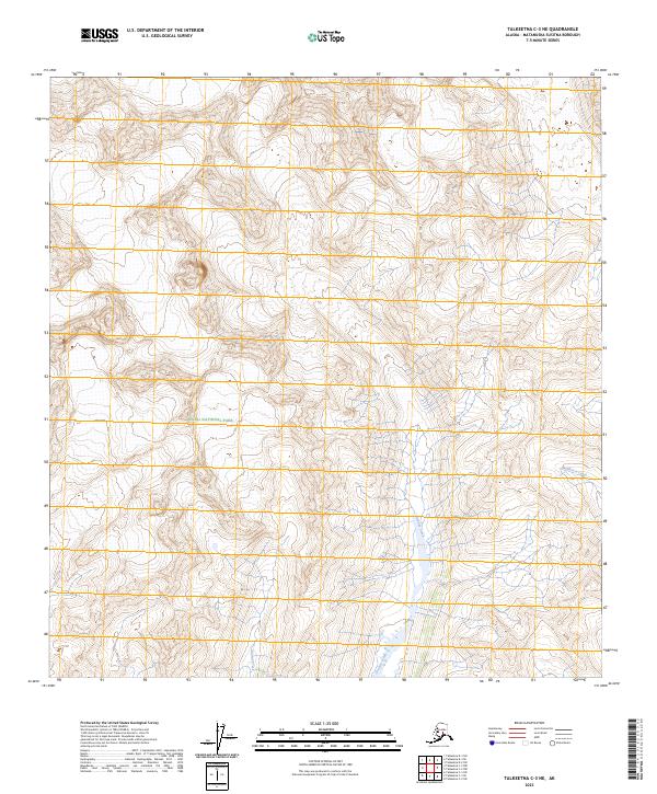 2023 Map of Talkeetna C-3 NE, 2023 Print