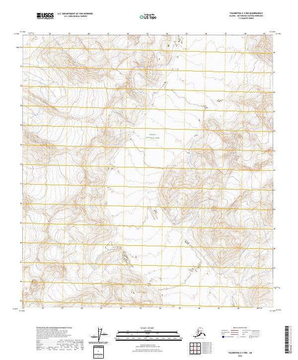 2023 Map of Talkeetna C-3 NW, 2023 Print