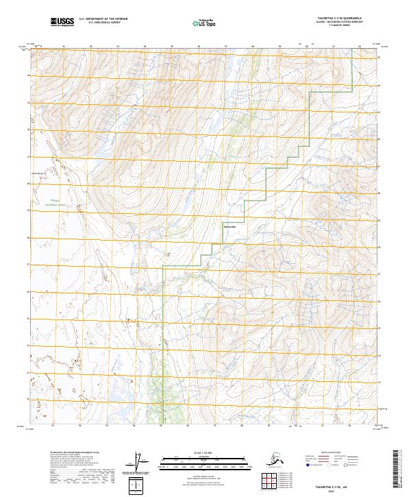 USGS Topographic Map – Talkeetna C-3 SE