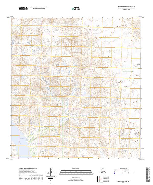 USGS Topographic Map – Talkeetna C-3 SW