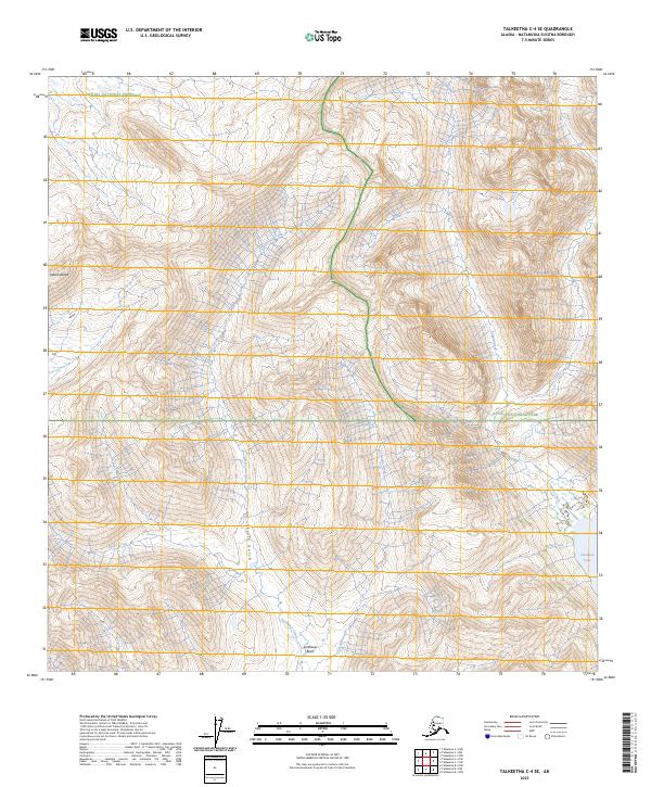 USGS Topographic Map – Talkeetna C-4 SE