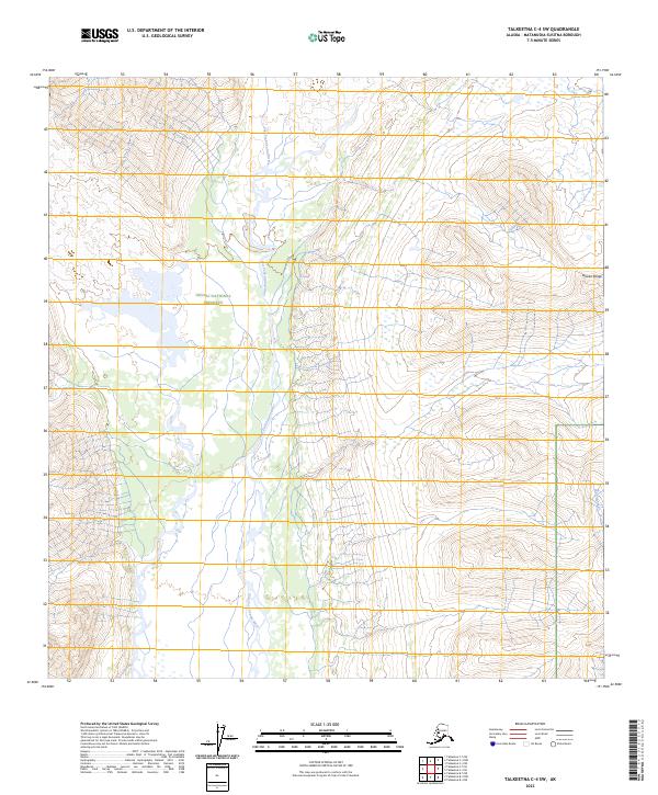 2023 Map of Talkeetna C-4 SW, 2023 Print